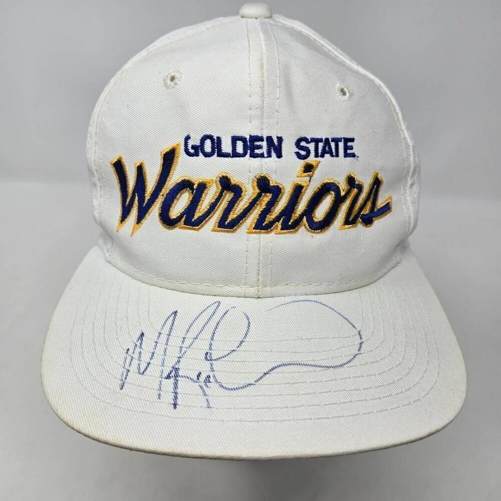 GOLDEN STATE WARRIORS SPORTS SPECIALTIES HAT DON NELSON MITCH RICHMOND SIGNED